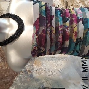 BCBG Maxazria Dharma Dark Iris Combo Maxi Gown